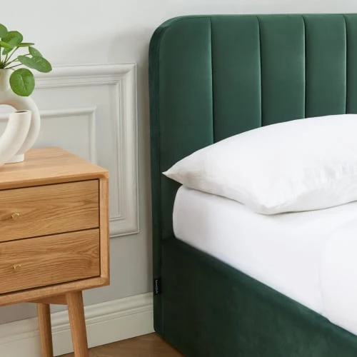 Homifab Lits Lit Coffre 160x200 En Velours Vert + Tête De Lit + Sommier à Lattes 7 Homifab Lits Lit Coffre 160x200 En Velours Vert + Tête De Lit + Sommier à Lattes – Image 5