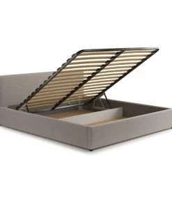 Bellecour Lits Lit Coffre 180x200 Coloris Gris