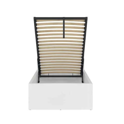 Brw Lits Lit Coffre 90x200 Sommier Inclus Blanc 4 Brw Lits Lit Coffre 90x200 Sommier Inclus Blanc – Image 2