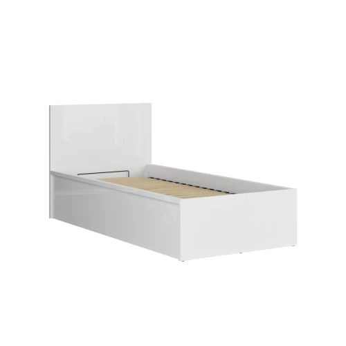 Brw Lits Lit Coffre 90x200 Sommier Inclus Blanc 5 Brw Lits Lit Coffre 90x200 Sommier Inclus Blanc – Image 3