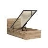 Brw Lits Lit Coffre 90x200 Sommier Inclus Naturel