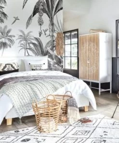 Maisons Du Monde Lits Lit Coffre Avec Sommier à Lattes 160x200 Blanc -Sommiers Soldes lit coffre avec sommier a lattes 160x200 blanc 1000 3 38 146900 8