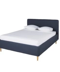 Maisons Du Monde Lits Lit Coffre Avec Sommier à Lattes Bleu Foncé 140x190 -Sommiers Soldes lit coffre avec sommier a lattes bleu fonce 140x190 1000 14 24 219620 5
