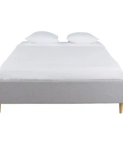 Maisons Du Monde Lits Lit Coffre Avec Sommier à Lattes Gris Clair 140x190