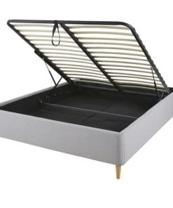 Maisons Du Monde Lits Lit Coffre Avec Sommier à Lattes Gris Clair 140x190 11 Maisons Du Monde Lits Lit Coffre Avec Sommier à Lattes Gris Clair 140x190 -Sommiers Soldes lit coffre avec sommier a lattes gris clair 140x190 1000 10 20 219616 4