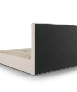 Micadoni Home Lits Lit Coffre Avec Tête De Lit 140x200 Cm En Tissu Structuré Beige -Sommiers Soldes lit coffre avec tete de lit 140x200 cm en tissu structure beige 8