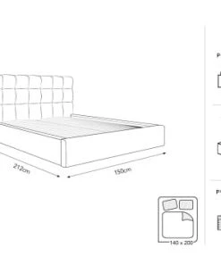Micadoni Home Lits Lit Coffre Avec Tête De Lit 140x200 Cm En Velours Bleu Roi -Sommiers Soldes lit coffre avec tete de lit 140x200 cm en velours bleu roi 9