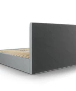 Micadoni Home Lits Lit Coffre Avec Tête De Lit 160x200 Cm En Tissu Structuré Gris Clair -Sommiers Soldes lit coffre avec tete de lit 160x200 cm en tissu structure gris clair 8