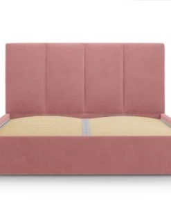 Micadoni Home Lits Lit Coffre Avec Tête De Lit 180x200 Cm En Velours Rose -Sommiers Soldes lit coffre avec tete de lit 180x200 cm en velours rose 2