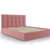 Micadoni Home Lits Lit Coffre Avec Tête De Lit 180x200 Cm En Velours Rose