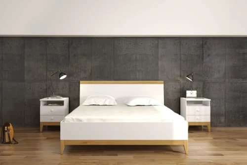 Skandica Lits Lit Coffre Avec Tête De Lit Sommier Massif Blanc 180x200cm 6 Skandica Lits Lit Coffre Avec Tête De Lit Sommier Massif Blanc 180x200cm – Image 4