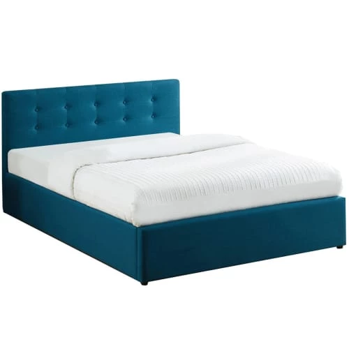 Homifab Lits Lit Coffre Bleu Canard 140x190 Avec Sommier Et Tête De Lit 6 Homifab Lits Lit Coffre Bleu Canard 140x190 Avec Sommier Et Tête De Lit – Image 4