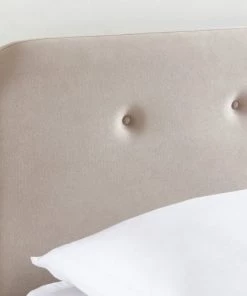 Drawer Lits Lit Coffre Capitonné En Velours 160x200cm Beige -Sommiers Soldes lit coffre capitonne en velours 160x200cm beige 5