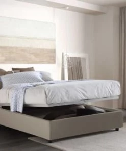 Talamo Italia Lits Lit Coffre Cm 140x190 En éco-cuir Marron -Sommiers Soldes lit coffre cm 140x190 en eco cuir marron 16