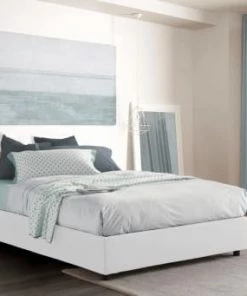 Talamo Italia Lits Lit Coffre Cm 140x190 En Tissu Blanc -Sommiers Soldes lit coffre cm 140x190 en tissu blanc 14