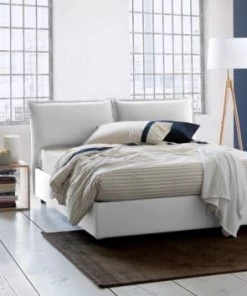 Talamo Italia Lits Lit Coffre Cm 140x190 En Tissu Blanc -Sommiers Soldes lit coffre cm 140x190 en tissu blanc 17