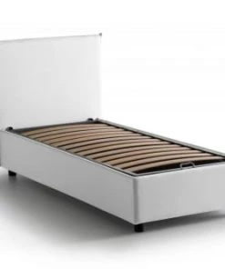 Talamo Italia Lits Lit Coffre Cm 140x190 En Tissu Blanc -Sommiers Soldes lit coffre cm 140x190 en tissu blanc 24