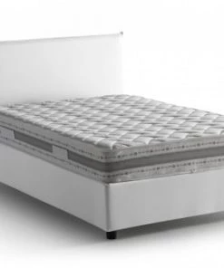 Talamo Italia Lits Lit Coffre Cm 140x190 En Tissu Blanc -Sommiers Soldes lit coffre cm 140x190 en tissu blanc 8