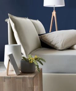 Talamo Italia Lits Lit Coffre Cm 140x190 En Tissu Crème -Sommiers Soldes lit coffre cm 140x190 en tissu creme 3