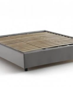 Talamo Italia Lits Lit Coffre Cm 140x190 En Tissu Gris -Sommiers Soldes lit coffre cm 140x190 en tissu gris 9