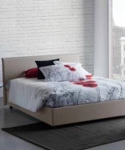 Talamo Italia Lits Lit Coffre Cm 140x190 En Tissu Marron -Sommiers Soldes lit coffre cm 140x190 en tissu marron 11