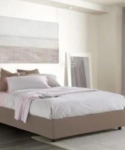 Talamo Italia Lits Lit Coffre Cm 140x190 En Tissu Marron -Sommiers Soldes lit coffre cm 140x190 en tissu marron 29