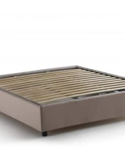 Talamo Italia Lits Lit Coffre Cm 140x190 En Tissu Marron -Sommiers Soldes lit coffre cm 140x190 en tissu marron 31