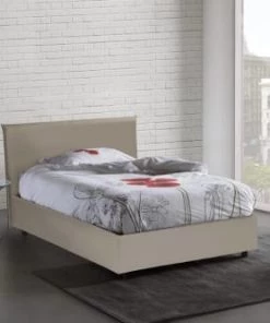 Talamo Italia Lits Lit Coffre Cm 140x200 En éco-cuir Marron -Sommiers Soldes lit coffre cm 140x200 en eco cuir marron 7