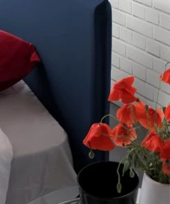 Talamo Italia Lits Lit Coffre Cm 140x200 En Tissu Bleu -Sommiers Soldes lit coffre cm 140x200 en tissu bleu 13