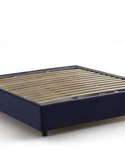 Talamo Italia Lits Lit Coffre Cm 140x200 En Tissu Bleu -Sommiers Soldes lit coffre cm 140x200 en tissu bleu 17