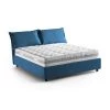 Talamo Italia Lits Lit Coffre Cm 140x200 En Tissu Bleu