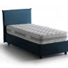Talamo Italia Lits Lit Coffre Cm 140x200 En Tissu Bleu