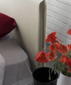 Talamo Italia Lits Lit Coffre Cm 140x200 En Tissu Crème -Sommiers Soldes lit coffre cm 140x200 en tissu creme 14