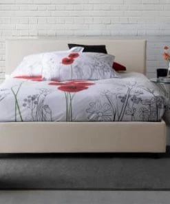 Talamo Italia Lits Lit Coffre Cm 140x200 En Tissu Crème -Sommiers Soldes lit coffre cm 140x200 en tissu creme 15