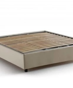 Talamo Italia Lits Lit Coffre Cm 140x200 En Tissu Crème -Sommiers Soldes lit coffre cm 140x200 en tissu creme 24