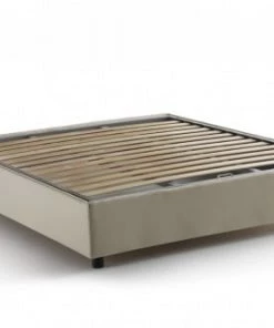 Talamo Italia Lits Lit Coffre Cm 140x200 En Tissu Crème -Sommiers Soldes lit coffre cm 140x200 en tissu creme 9