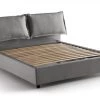 Talamo Italia Lits Lit Coffre Cm 140x200 En Tissu Gris
