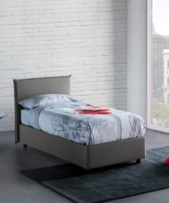 Talamo Italia Lits Lit Coffre Cm 140x200 En Tissu Gris -Sommiers Soldes lit coffre cm 140x200 en tissu gris 21