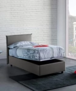 Talamo Italia Lits Lit Coffre Cm 140x200 En Tissu Gris -Sommiers Soldes lit coffre cm 140x200 en tissu gris 23