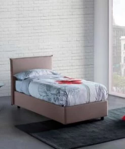 Talamo Italia Lits Lit Coffre Cm 140x200 En Tissu Marron -Sommiers Soldes lit coffre cm 140x200 en tissu marron 27