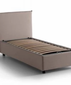 Talamo Italia Lits Lit Coffre Cm 140x200 En Tissu Marron -Sommiers Soldes lit coffre cm 140x200 en tissu marron 29