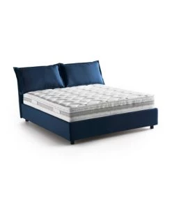 Talamo Italia Lits Lit Coffre Cm 160x190 En Tissu Bleu -Sommiers Soldes lit coffre cm 160x190 en tissu bleu 3
