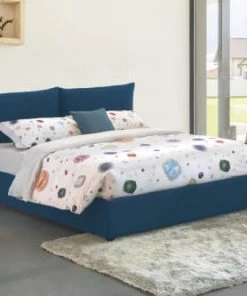 Talamo Italia Lits Lit Coffre Cm 160x190 En Tissu Bleu -Sommiers Soldes lit coffre cm 160x190 en tissu bleu 6