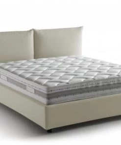 Talamo Italia Lits Lit Coffre Cm 160x190 En Tissu Crème -Sommiers Soldes lit coffre cm 160x190 en tissu creme 7