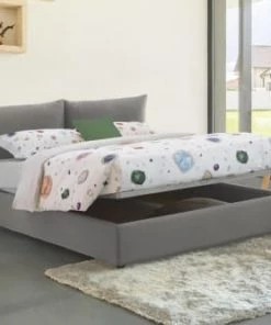 Talamo Italia Lits Lit Coffre Cm 160x190 En Tissu Gris -Sommiers Soldes lit coffre cm 160x190 en tissu gris 2