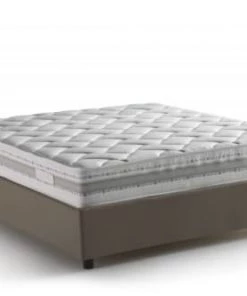 Talamo Italia Lits Lit Coffre Cm 160x200 En éco-cuir Marron -Sommiers Soldes lit coffre cm 160x200 en eco cuir marron 2