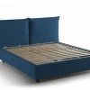 Talamo Italia Lits Lit Coffre Cm 160x200 En Tissu Bleu