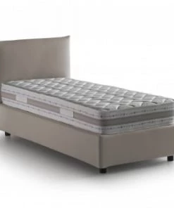 Talamo Italia Lits Lit Coffre Cm 80x190 En Tissu Marron -Sommiers Soldes lit coffre cm 80x190 en tissu marron 3