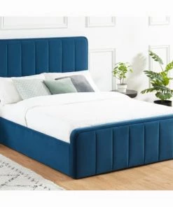 Homifab Lits Lit Coffre En Velours Bleu Canard 140x190 Avec Sommier Et Tête De Lit 13 Homifab Lits Lit Coffre En Velours Bleu Canard 140x190 Avec Sommier Et Tête De Lit -Sommiers Soldes lit coffre en velours bleu canard 140x190 avec sommier et tete de lit 5