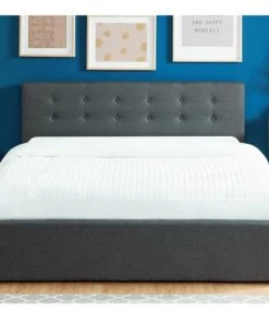 Homifab Lits Lit Coffre Gris Anthracite 160x200 Avec Sommier Et Tête De Lit -Sommiers Soldes lit coffre gris anthracite 160x200 avec sommier et tete de lit 4